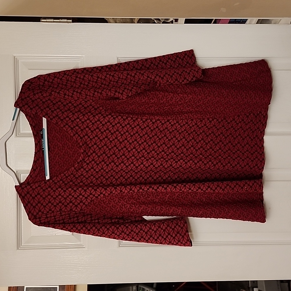 Red tunic top